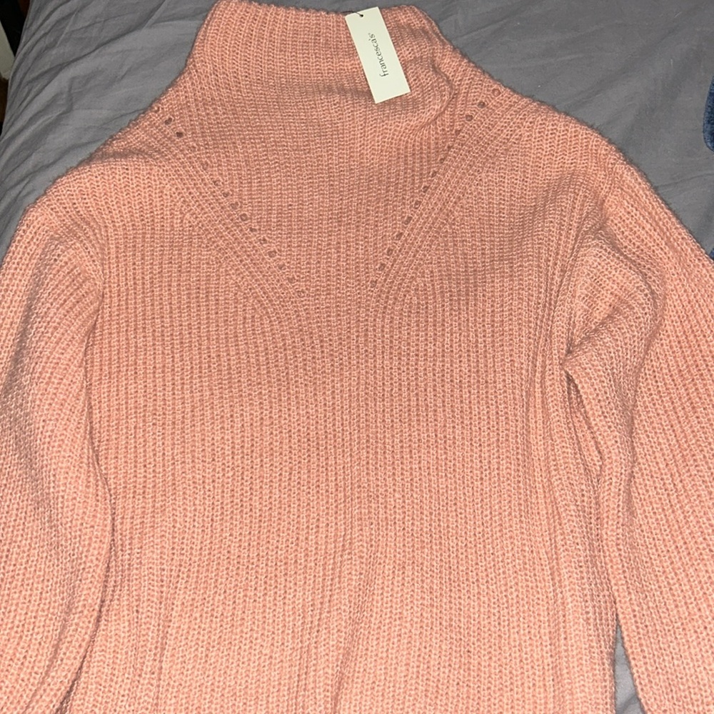 Francesca Pink Turtleneck Sweater